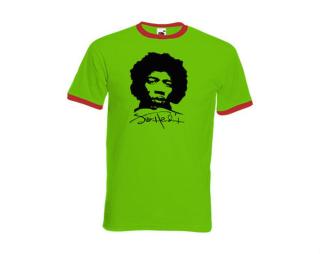 Jimi Hendrix Pánské tričko s kontrastními lemy