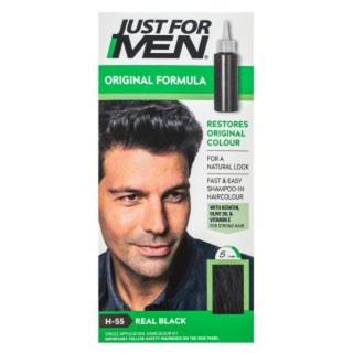 Just For Men Autostop Hair Colour barva na vlasy pro muže H55 Natural Real Black 35 g