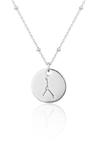 JVD Moderní stříbrný náhrdelník se zirkony Rak SVLN0327XH2BIRA