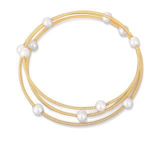 JwL Luxury Pearls Bronzový náramek s pravými perlami JL0756