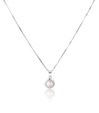 JwL Luxury Pearls Něžný náhrdelník s pravou bílou perlou JL0676