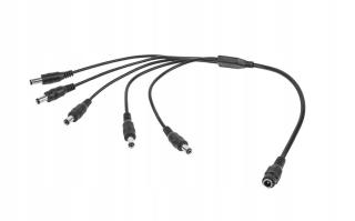 Kabel 1 x Gn. DC 2,1/5,5 5 x DC 2,1/5,5 konektor