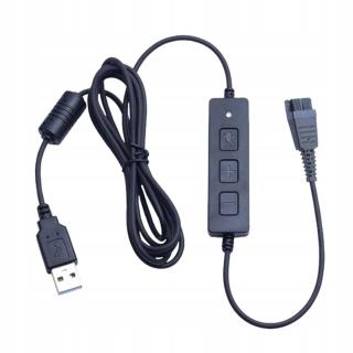 Kabel náhlavní soupravy Konektor Qd náhlavní soupravy Kabel Qd do Usb