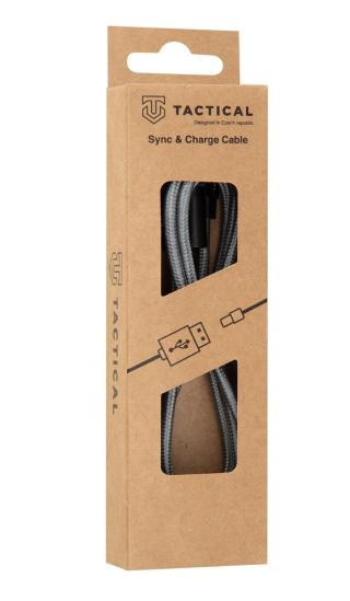 Kabel Tactical Fast Rope Aramid Cable USB-C/USB-C, 2m, šedá