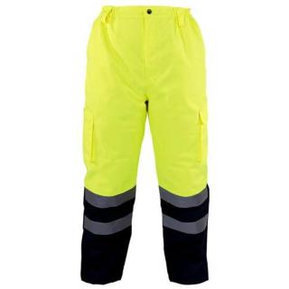 Kalhoty zimní reflexní, žluté, vel. 3XL, LAHTI PRO