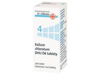 Kalium Chloratum Dhu d6 neobalené tablety 200