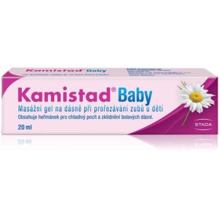 Kamistad Baby chladivý masážní gel podporující regeneraci podrážděných dásní 20 ml