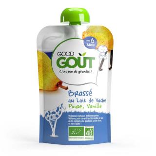 Kapsička vanilkový jogurt s hruškou Good Gout Bio 90 g
