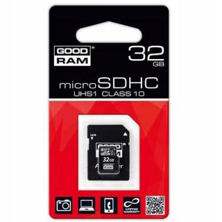 Karta Micro Sdhc 32GB Adaptér Třídy 10 Goodram