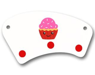 Kawaii cupcake Věšák na kabáty