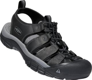 KEEN Pánské kožené sandály NEWPORT 1022247 black/steel grey 42