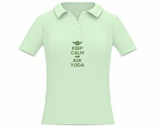 Keep calm and ask yoda Dámská polokošile