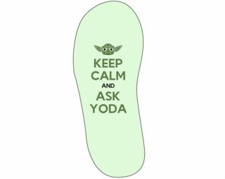 Keep calm and ask yoda Sandály-žabky