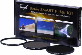 Kenko Smart Filter 3-Kit Protect/CPL/ND8 55mm Filtr na objektivy