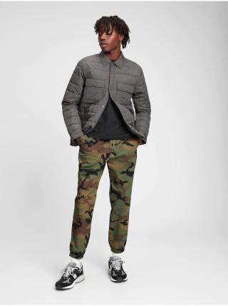 Khaki pánské army kalhoty GAP essential joggers