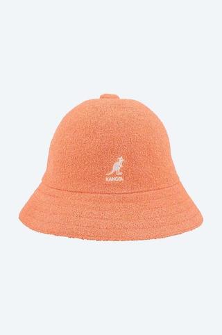 Klobouk Kangol Bermuda Casual oranžová barva, 0397BC.PEACH-PEACH.PINK