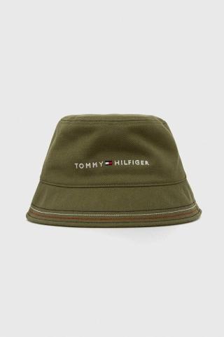 Klobouk Tommy Hilfiger zelená barva