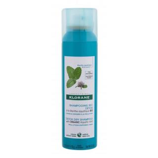 Klorane Aquatic Mint Detox 150 ml suchý šampon pro ženy na mastné vlasy
