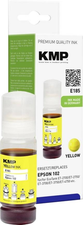 KMP Ink refill náhradní Epson 102, 102 EcoTank, T03R4, C13T03R440 kompatibilní žlutá 1642,0009