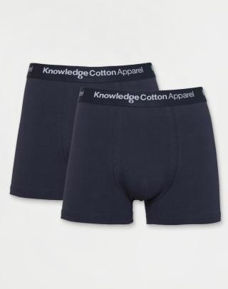 Knowledge Cotton 2-Pack Underwear 1001 Total Eclipse M