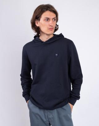 Knowledge Cotton Hood Basic Badge Sweat 1001 Total Eclipse XL