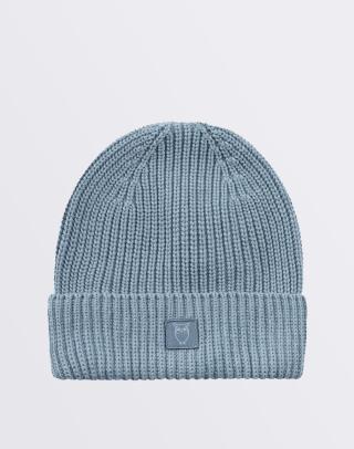 Knowledge Cotton Ribbing Hat 1414 Dusty Blue Melange