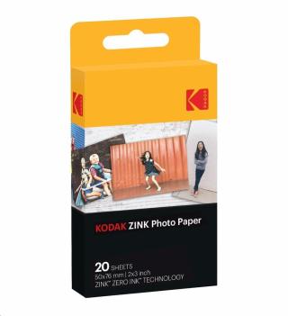 Kodak RODZ2X320 samolepicí fotopapír ZINK 50x76 mm  20 listů, bílý, 290g/m2 termo