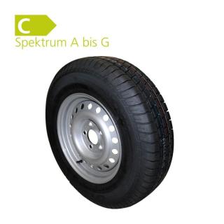 Kompletní kolo s ocelovým ráfkem Kargomax 195/70 R14 5,5Jx14 5děr  kód