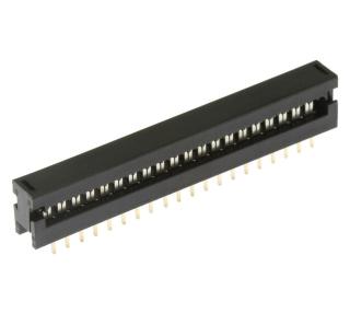 Konektor idc pro ploché kabely 40 pinů  rm2.54mm samořezný do dps přímý xinya 123-40 g k