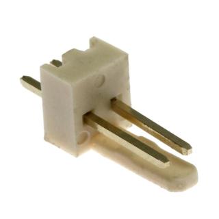 Konektor se zámkem 2 piny  do dps rm2.54mm přímý pozlacený xinya 137-02 s g