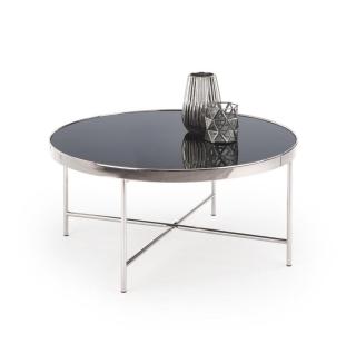 Konferenční stolek MORIA sklo / chrom Stříbrná,Konferenční stolek MORIA sklo / chrom Stříbrná