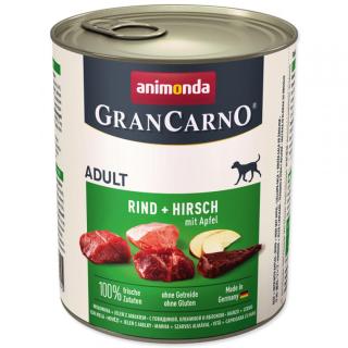 Konzerva Animonda Gran Carno hovězí + jelení maso + jablka 800g