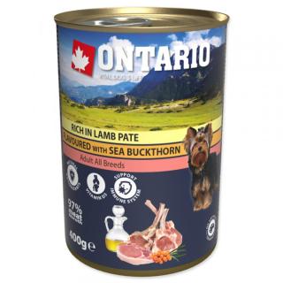 Konzerva Ontario Pate Rich in Lamb Flavoured with Sea Buckthorn 400g