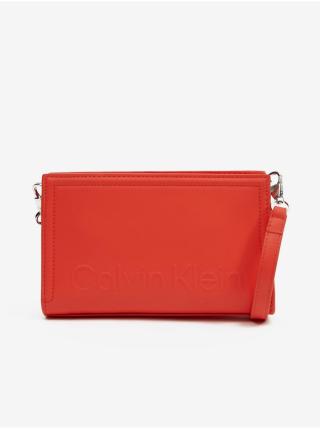 Korálová dámská crossbody kabelka Calvin Klein