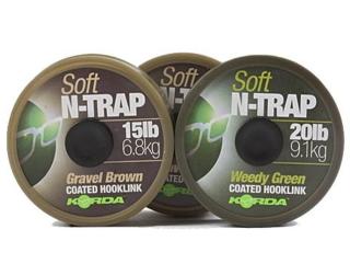 Korda Šňůrka N-Trap Soft 20m - 20lb Silt