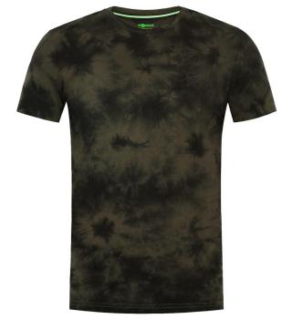 Korda tričko tie dye tee dark olive - xl