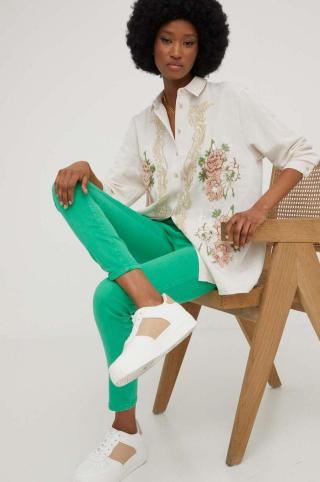Košile Answear Lab dámská, béžová barva, relaxed, s klasickým límcem