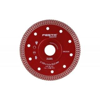 Kotouč diamantový turbo Ø 125 x 1,4 x 22,2 mm, FESTA INDUSTRY