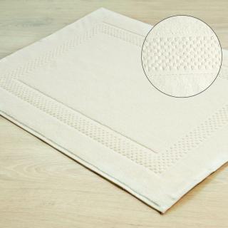 Koupelnová bavlněná předložka - kobereček CALAS krémová 50x70 cm Mybesthome Rozměr: 50x70 cm