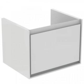 Koupelnová skříňka pod umyvadlo Ideal Standard Connect Air 53x40,9x40 cm světle šedá lesk/bílá mat E0846EQ