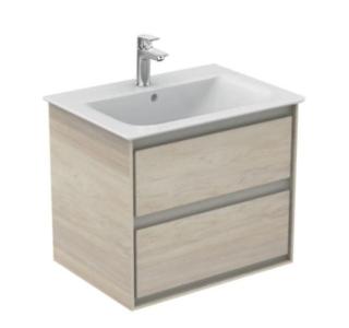 Koupelnová skříňka pod umyvadlo Ideal Standard Connect Air 60x44x51,7 cm světlé dřevo/světlá hnědá mat E0818UK