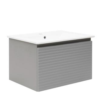 Koupelnová skříňka s umyvadlem Naturel Savona 78x43x44,8 cm šedá mat