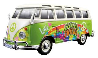 Kovové auto model Maisto VW Bus Samba Hippie Linie délka 18cm