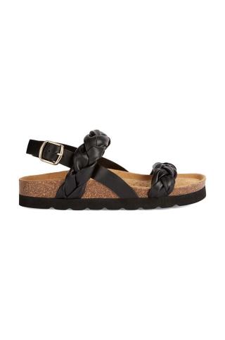 Kožené sandály Geox D BRIONIA HIGH dámské, černá barva, D35SYJ 000BC C9999