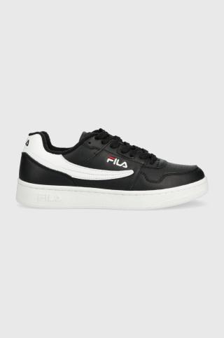 Kožené sneakers boty Fila Arcade L černá barva