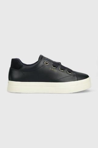 Kožené sneakers boty Gant Avona tmavomodrá barva, 26531917.G69