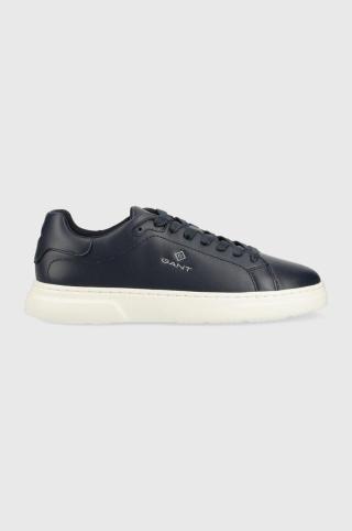 Kožené sneakers boty Gant Joree tmavomodrá barva