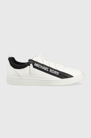 Kožené sneakers boty Michael Kors Keating bílá barva