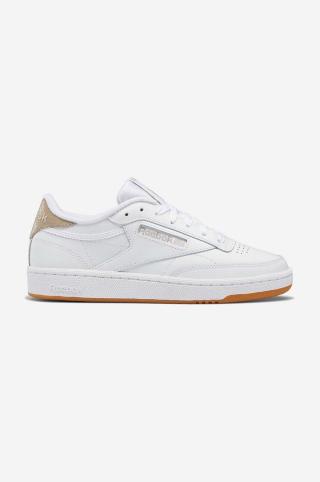 Kožené sneakers boty Reebok Classic Club C 85 bílá barva, GV6978-white