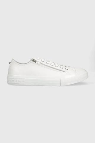 Kožené tenisky Karl Lagerfeld pánské, bílá barva, KL50325 KAMPUS III